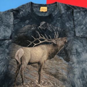 Vintage The Mountain Moose Blue T-Shirt Size XL